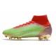 Zapatillas Nike Mercurial Superfly VIII Elite DF FG Verde Rojo Oro