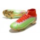 Zapatillas Nike Mercurial Superfly VIII Elite DF FG Verde Rojo Oro