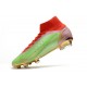 Zapatillas Nike Mercurial Superfly VIII Elite DF FG Verde Rojo Oro