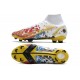 Nike Mercurial Superfly VIII Elite DF FG Ronaldo Blanco Rojo Azul Oro