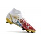 Nike Mercurial Superfly VIII Elite DF FG Ronaldo Blanco Rojo Azul Oro