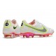 Nike Tiempo legend 9 Elite FG Blanco Negro Carmesí Rosa