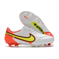 Nike Tiempo legend 9 Elite FG Blanco Volt Carmesí