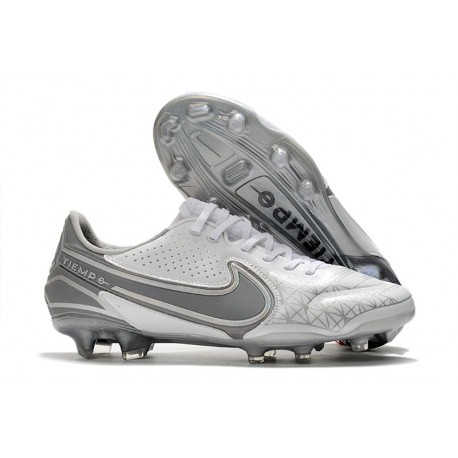 Nike Tiempo legend 9 Elite FG Blanco Gris