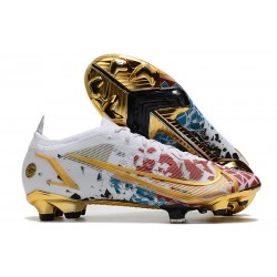 Nike Mercurial Vapor XIV Elite FG Blanco Rojo Oro Azul