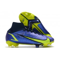 Zapatillas Nike Mercurial Superfly VIII Elite DF FG Zafiro Volt Azul Vacío