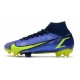 Zapatillas Nike Mercurial Superfly VIII Elite DF FG Zafiro Volt Azul Vacío