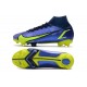 Zapatillas Nike Mercurial Superfly VIII Elite DF FG Zafiro Volt Azul Vacío