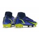 Zapatillas Nike Mercurial Superfly VIII Elite DF FG Zafiro Volt Azul Vacío