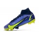 Zapatillas Nike Mercurial Superfly VIII Elite DF FG Zafiro Volt Azul Vacío