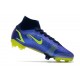 Zapatillas Nike Mercurial Superfly VIII Elite DF FG Zafiro Volt Azul Vacío