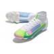 Zapatillas Nike Mercurial Superfly VIII Elite DF FG Blanco Azul