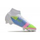 Zapatillas Nike Mercurial Superfly VIII Elite DF FG Blanco Azul