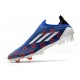 Zapatos de Fútbol adidas X Speedflow+ FG Azul Blanco Vivid Red