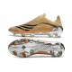 Zapatos de Fútbol adidas X Speedflow+ FG Tech Metallic Negro Naranja