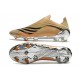 Zapatos de Fútbol adidas X Speedflow+ FG Tech Metallic Negro Naranja