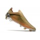 Zapatos de Fútbol adidas X Speedflow+ FG Tech Metallic Negro Naranja