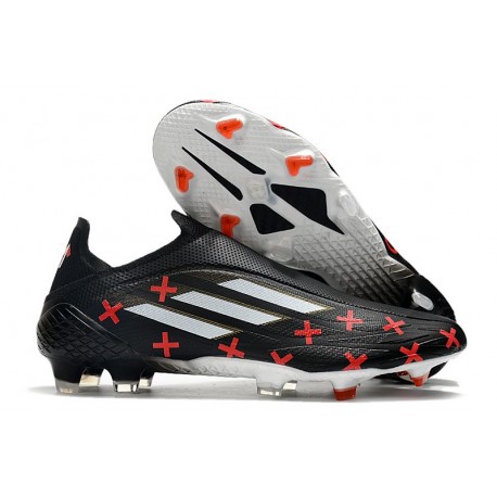 Zapatos de Fútbol adidas X Speedflow+ FG Negro Blanco Rojo