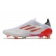 Zapatos de Fútbol adidas X Speedflow+ FG Blanco Hierro Metálico Rojo Solar