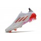 Zapatos de Fútbol adidas X Speedflow+ FG Blanco Hierro Metálico Rojo Solar