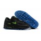 Nike Zapatos Hombres Air Max 90 Negro Azul