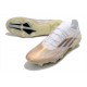 Bota adidas X Speedflow.1 FG Blanco Negro Dorado Metalizado Jaspeado