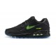 Nike Zapatos Hombres Air Max 90 Negro Azul