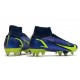 Nike Mercurial Superfly VIII Elite SG-PRO AC Zafiro Volt Azul Vacío