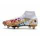 Nike Mercurial Superfly VIII Elite SG-PRO AC Blanco Rojo Oro Azul