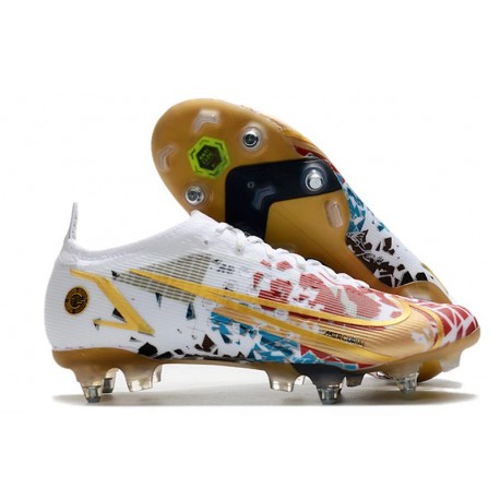 Nike Mercurial Vapor 14 Elite SG-Pro AC Blanco Rojo Oro