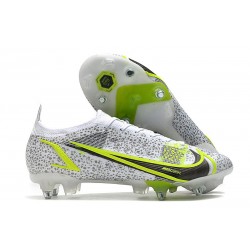 Nike Mercurial Vapor 14 Elite SG-Pro AC Blanco Negro Metálico Plateado