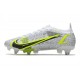 Nike Mercurial Vapor 14 Elite SG-Pro AC Blanco Negro Metálico Plateado