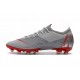 Nike Mercurial Vapor XII Elite AG-PRO Zapatillas Gris Rojo