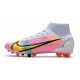 Nike Mercurial Superfly 8 Elite AG Bota Blanco Platino Rosa