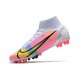 Nike Mercurial Superfly 8 Elite AG Bota Blanco Platino Rosa