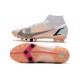 Nike Mercurial Superfly 8 Elite AG Bota Blanco Negro Carmesí