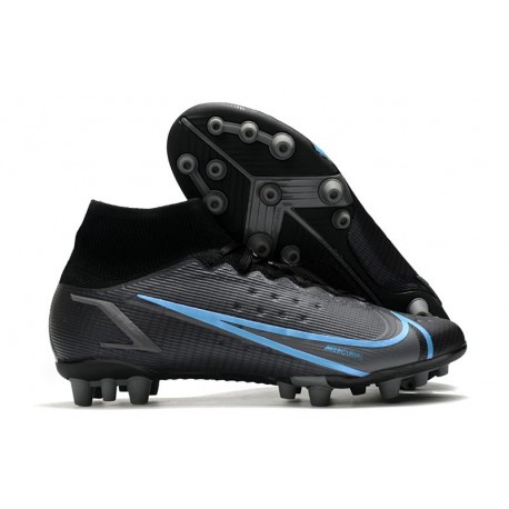 Nike Mercurial Superfly 8 Elite AG Bota Negro Gris Hierro