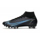 Nike Mercurial Superfly 8 Elite AG Bota Negro Gris Hierro