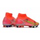 Nike Mercurial Superfly 8 Elite AG Bota Carmesi Plateado Metalizado