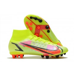 Nike Mercurial Superfly 8 Elite AG Bota Volt Carmesí Negro