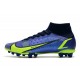 Nike Mercurial Superfly 8 Elite AG Bota Zafiro Volt Azul Vacío