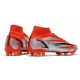 Nike Mercurial Superfly 8 Elite AG Bota Chile Rojo Negro Blanco Naranja