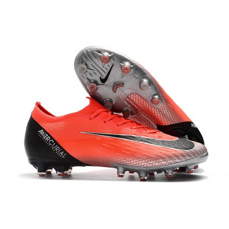 Nike Mercurial Vapor XII Elite AG-PRO Zapatillas Rojo Negro Plata