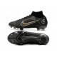 Nike Mercurial Superfly 8 Elite FG Negro Dorado Metalizado Plateado Metalizado