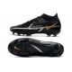 Nike Phantom GT2 Elite DF FG Negro Gris Metálico Dorado Metalizado