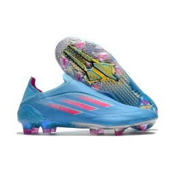 Zapatos de Fútbol adidas X Speedflow+ FG Sky Rush Team Rosa Blanco