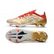 Bota adidas X Speedflow.1 FG Oro Blanco Rojo