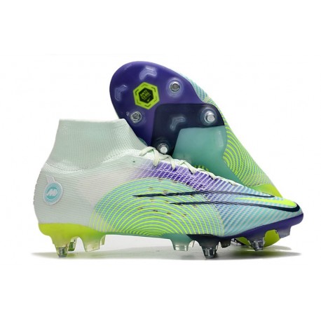 Nike Mercurial Superfly VIII Elite SG-PRO AC Dream Speed Barely Verde Volt Morado Eléctrico