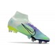 Nike Mercurial Superfly VIII Elite SG-PRO AC Dream Speed Barely Verde Volt Morado Eléctrico