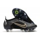 Nike Mercurial Vapor 14 Elite SG-Pro AC Negro Dorado Metalizado Plateado Metalizado